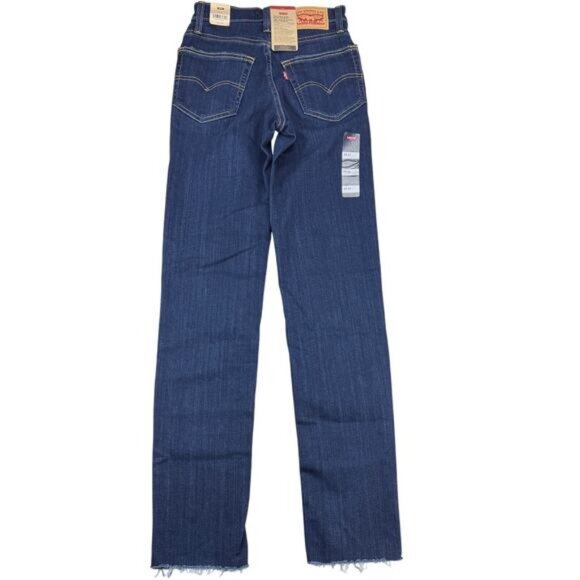 Levi's 724 High Rise Slim Straight Jean Women's Size 24 x 32 - Picture 3 of 10
